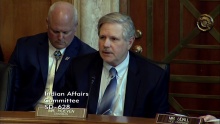 Senator Hoeven provides opening remarks at the SCIA legislative hearing on June 13, 2017.